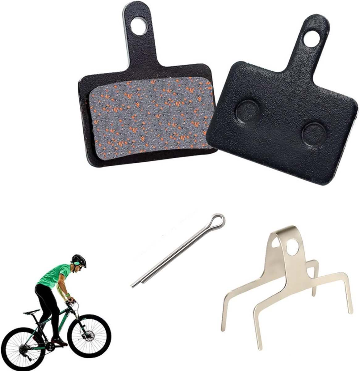 4 Stuks Fietsremblokken, Schijffiets Remblokken, Remblokken, 4 cm Dik, Geschikt voor Mountainbikes