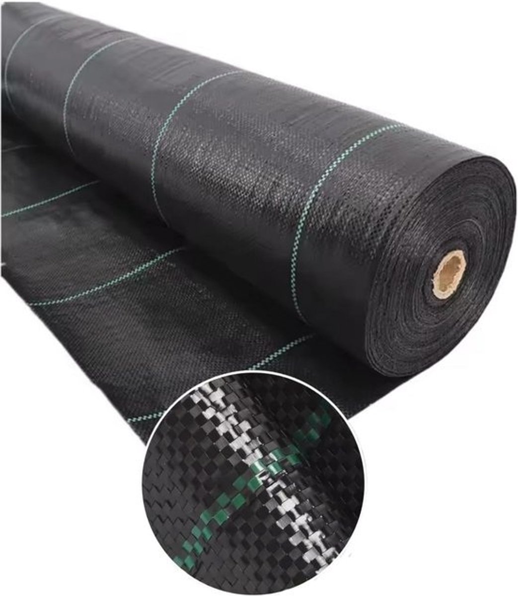 Onkruiddoek Extra Sterk 110 g/m² - Bodemdoek Tuindoek Tegen Onkruid - 0,4 m x 100 m