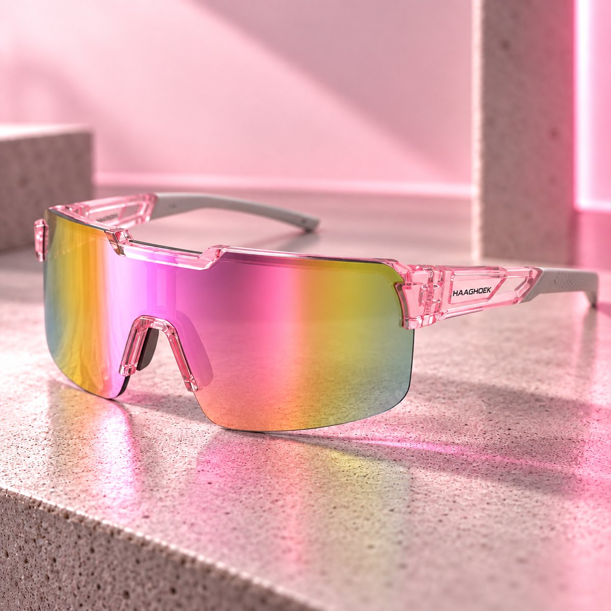 Haaghoek Fietsbril Vortex Pink