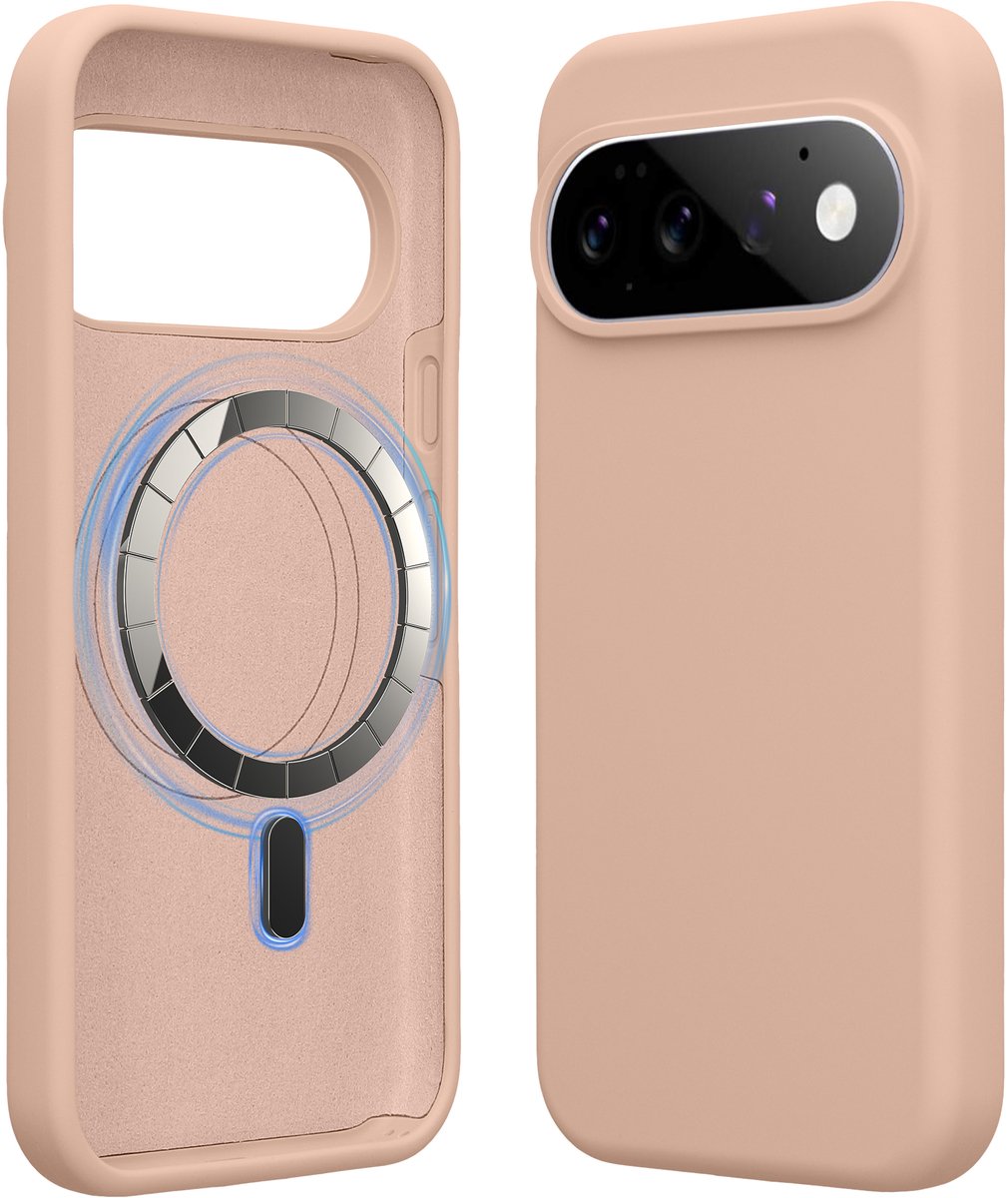 kwmobile telefoonhoesje geschikt voor Google Pixel 11 / Pixel 11 Pro - Hoesje met magneet compatibel met MagSafe - Smartphone case in oudroze