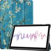 Huawei MediaPad M6 10.8 Tri-Fold Book Case - Witte Bloesem