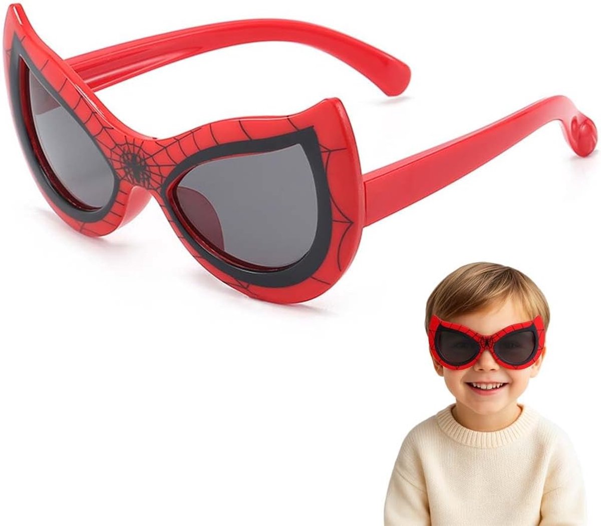 Zonnebril met geanimeerde spin, voor kinderen, uv-bescherming zonnebril voor kinderen, cadeau voor jongens en meisjes