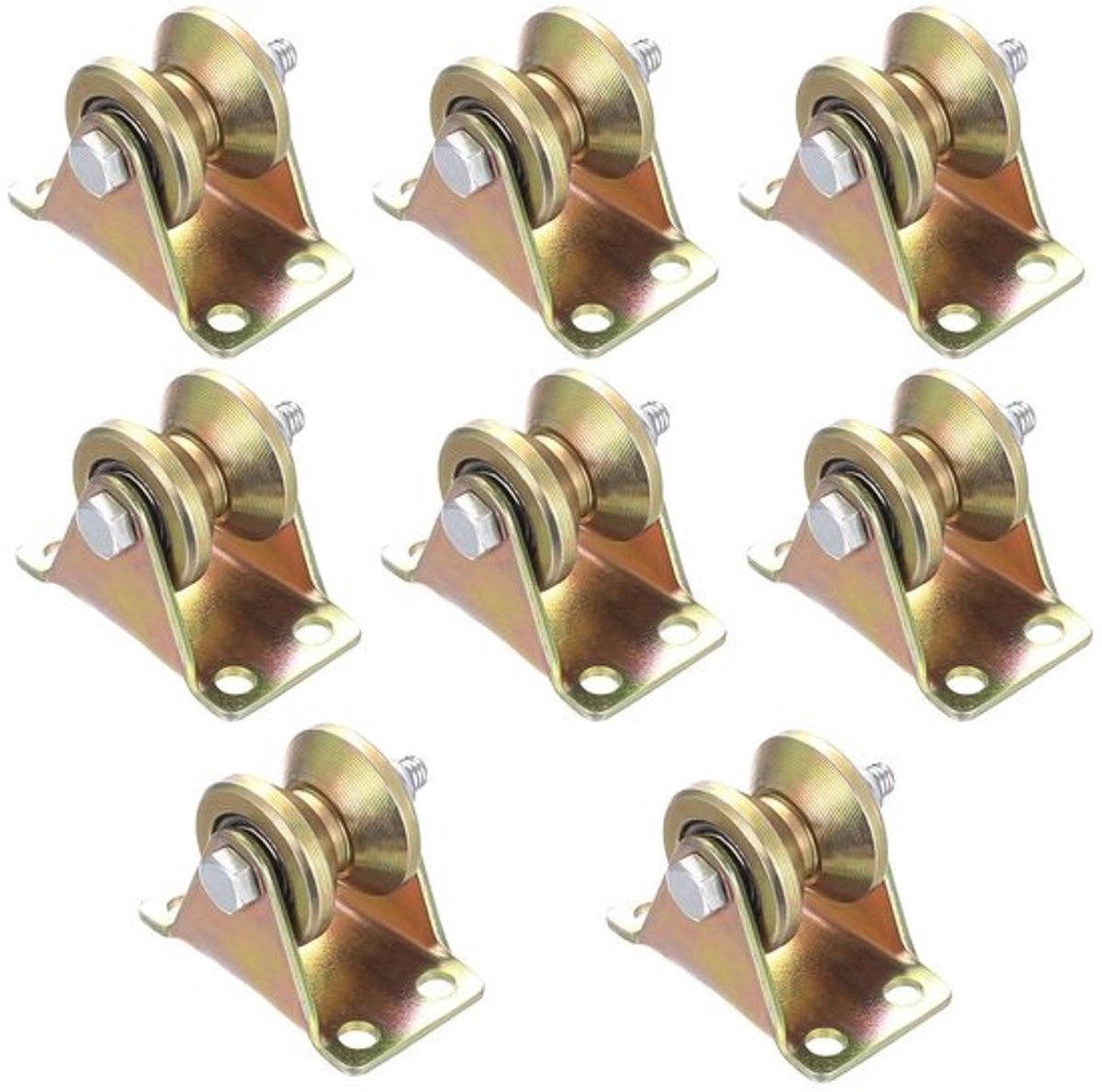 8 Stuks Lifting Pulley Set voor 6mm Touwen, V-Throat en Ball Pulleys voor Kledinglijnen, Rolpoorten en Hijssystemen