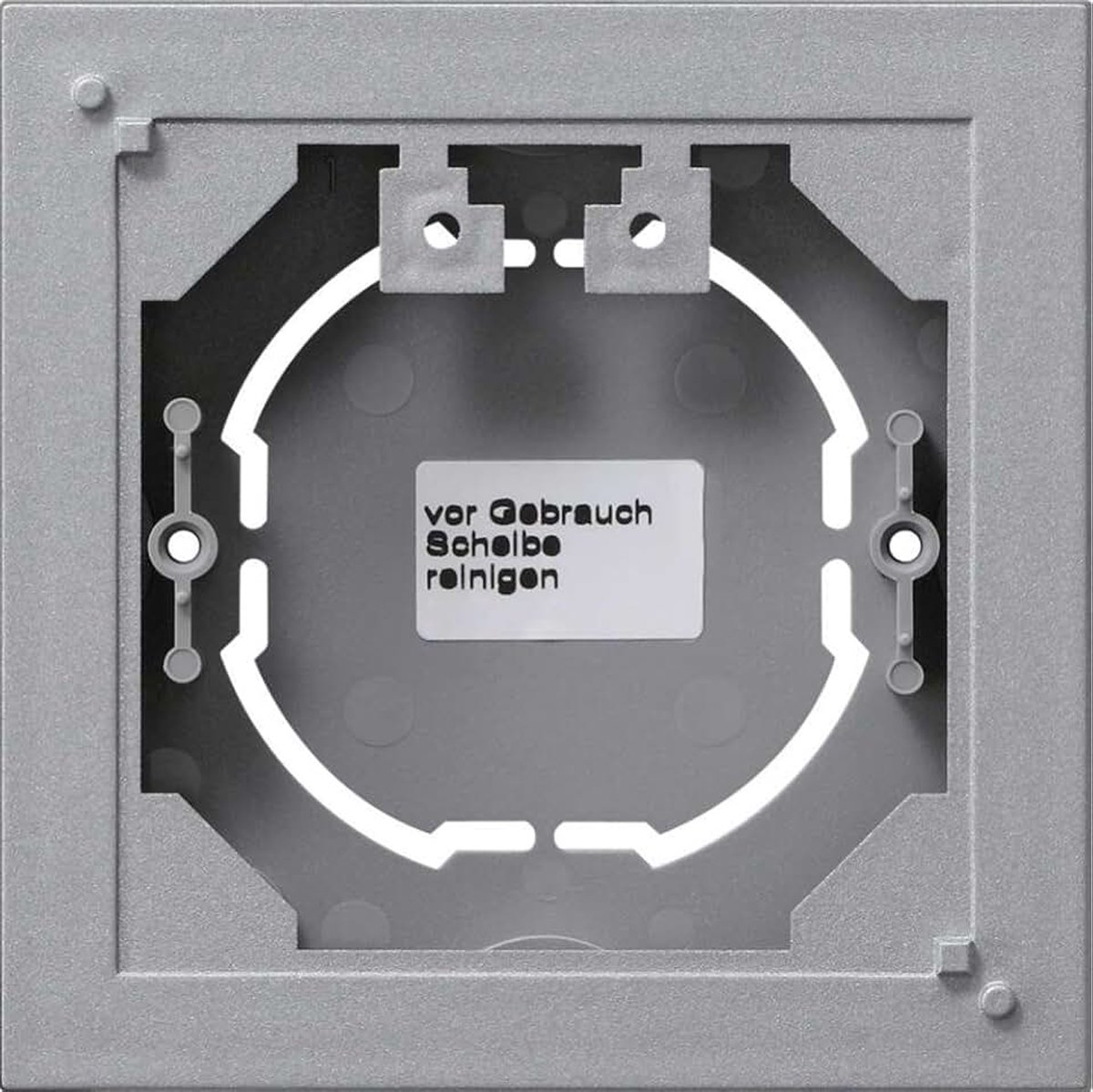 Opbouwbehuizing 1-voudig plat systeem 55, aluminium
