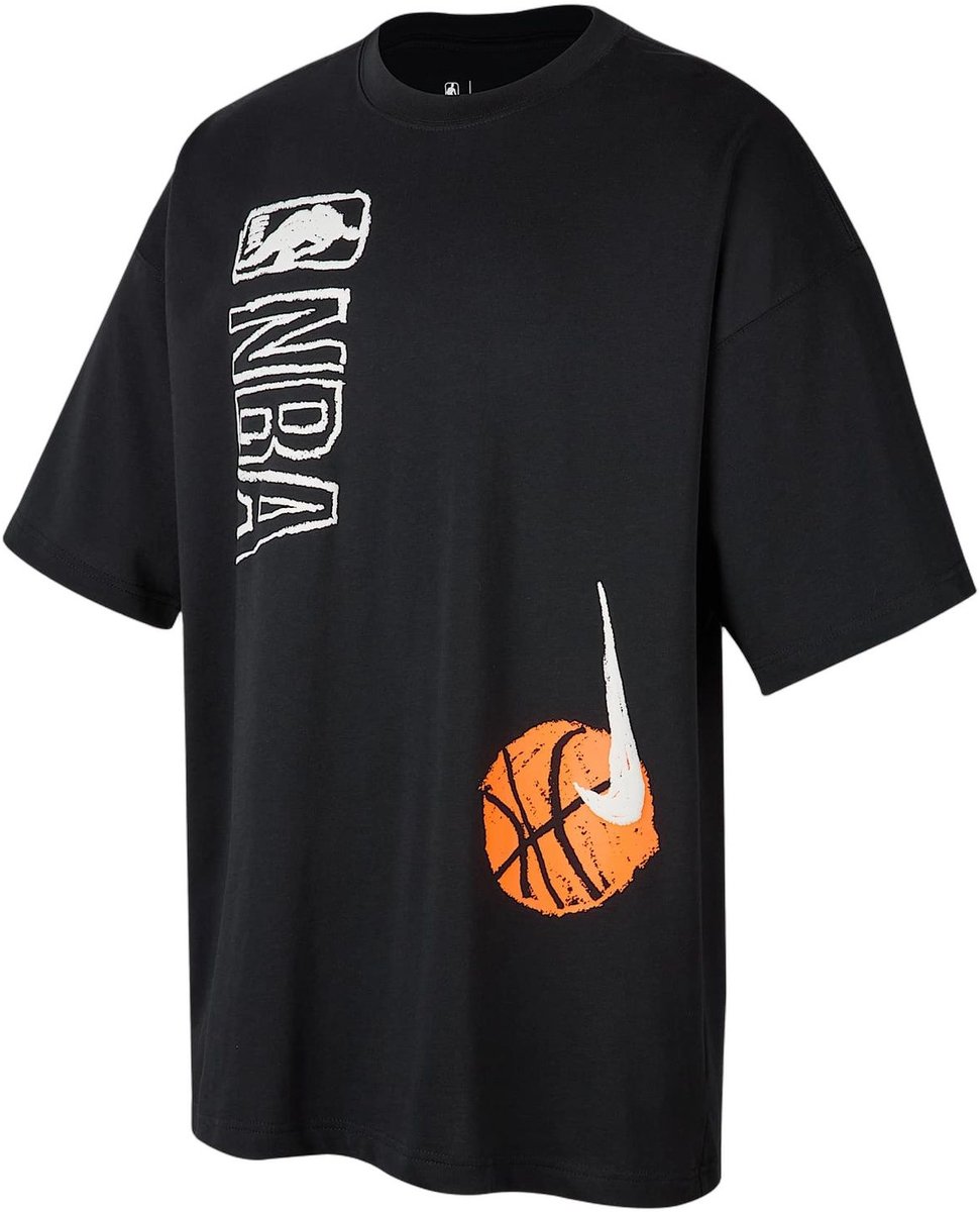 T-Shirt Nike NBA M NK T31 SS MAX90 OS TEE L Heren Zwart