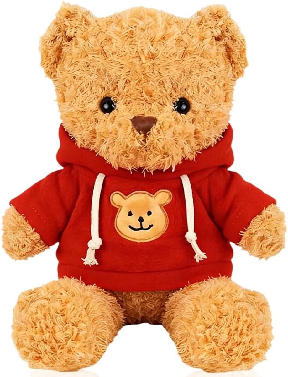 Teddybeer Pluche Knuffeldier, 30cm Teddybeer Knuffelbeer, Bear Pluche Schattig Dierenspeelgoed Kuss, Schattig Speelgoed Geschenken voor Kinderen