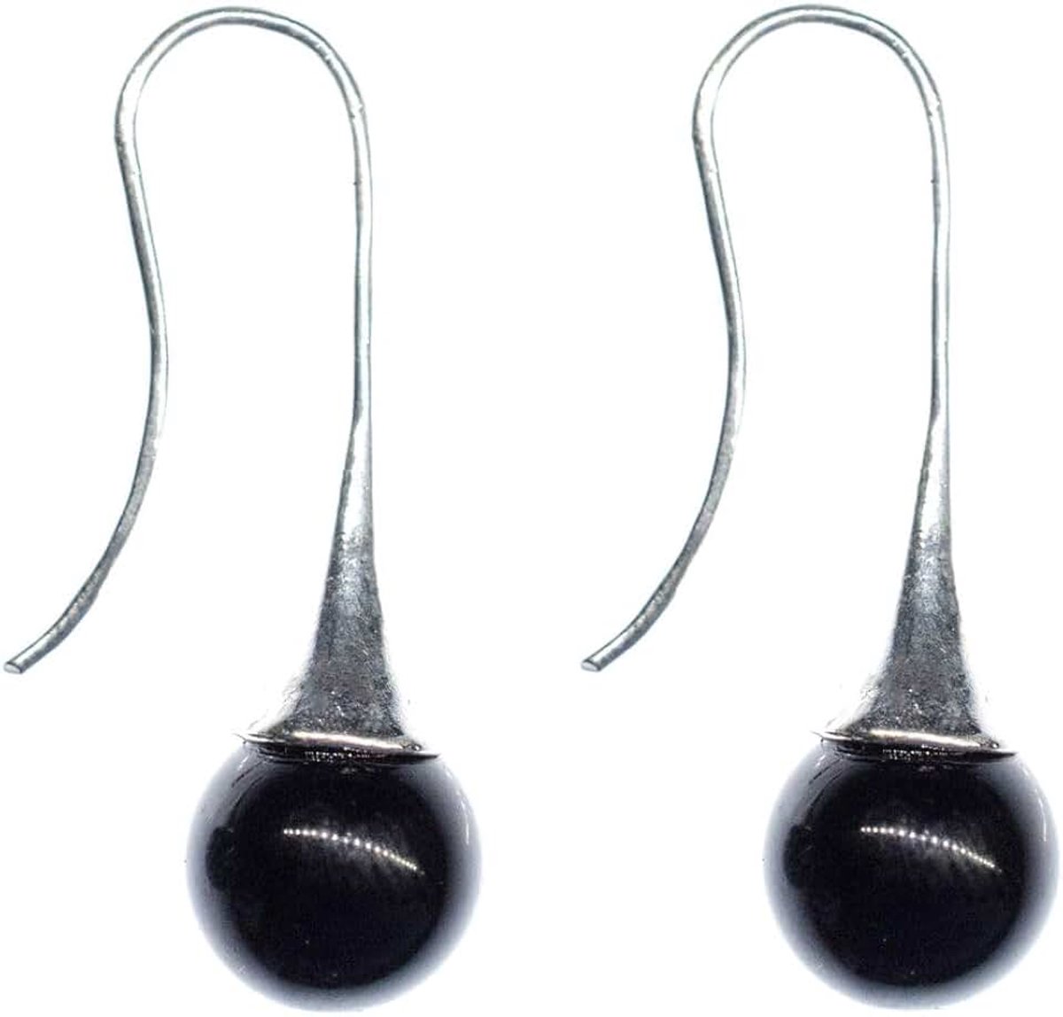 Parels kralen oorbellen miniblings plastic kraal elegante ronde