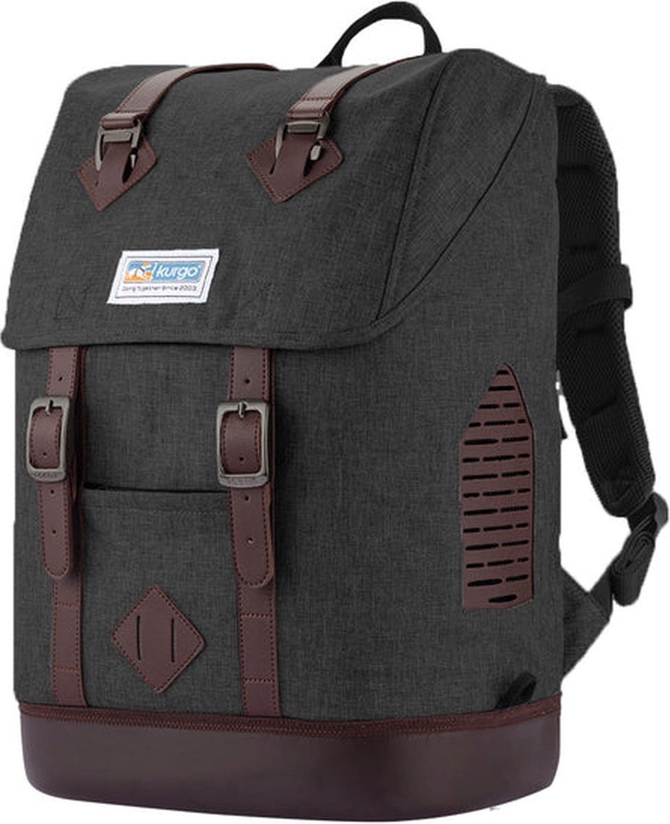 Kurgo K9 Rucksack Heather Black Waterproof Up to 25 Lb Dog Carrier Backpack