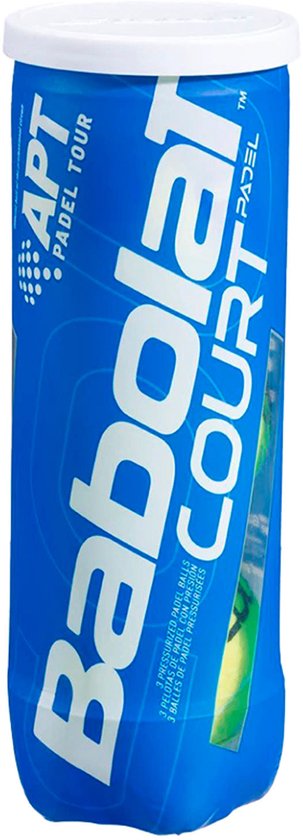 Babolat Court X3 - padel ballen - Padel - 3 Ballen - Geel Babolat Court X3 - padel ballen - Padel - 3 Ballen - Geel