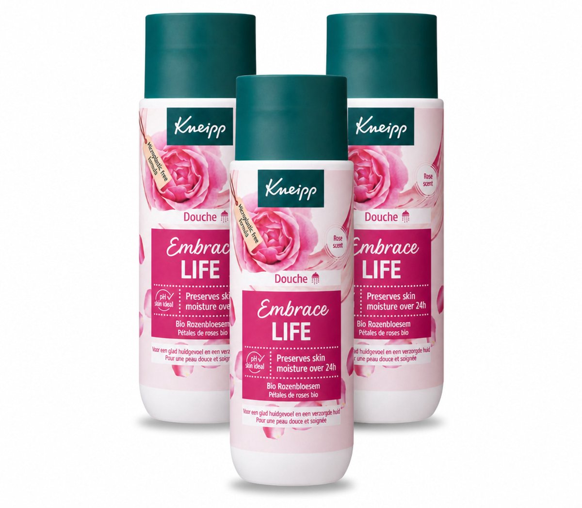 3 x Kneipp - Douchegel - Embrace Life - 200 ml - Voordeelverpakking - 3 stuks