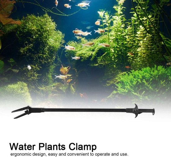 50cm Aquarium Tongs, Aquarium Fish Tank Long Reach Tongs Grabbers Aquatic Grass Plant Growing Clamp Feeding Clip Scissor Tweezer for Aquarium Plant Cleaning Fish Tank Cleaning Tools — afbeelding 2