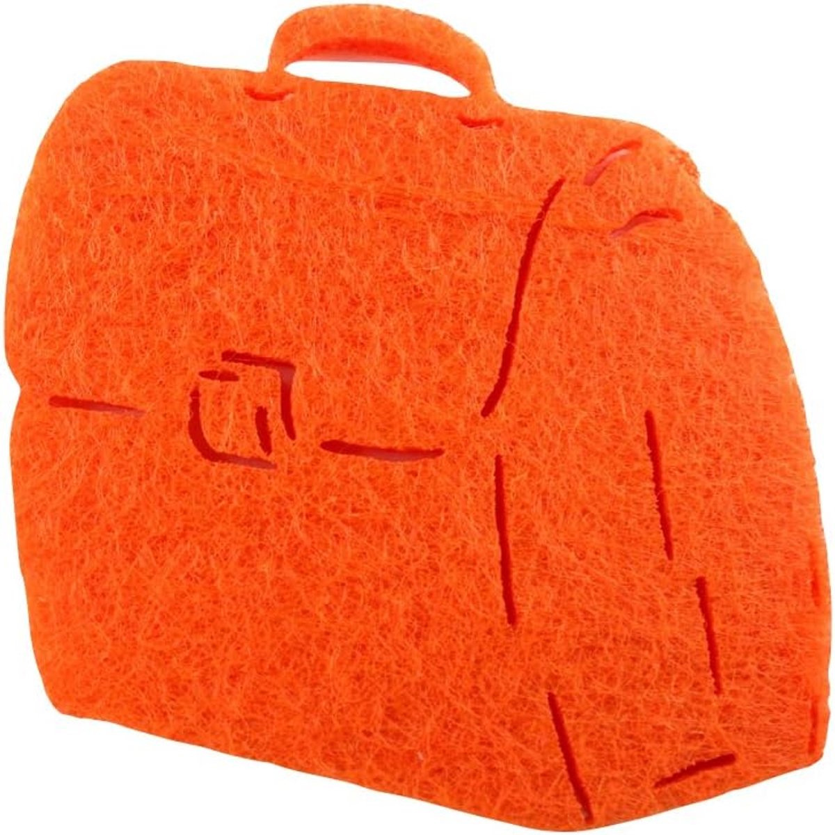 Knutsel-News 50 x schooltas 50 mm, vilt/oranje, strooidecoratie, 1