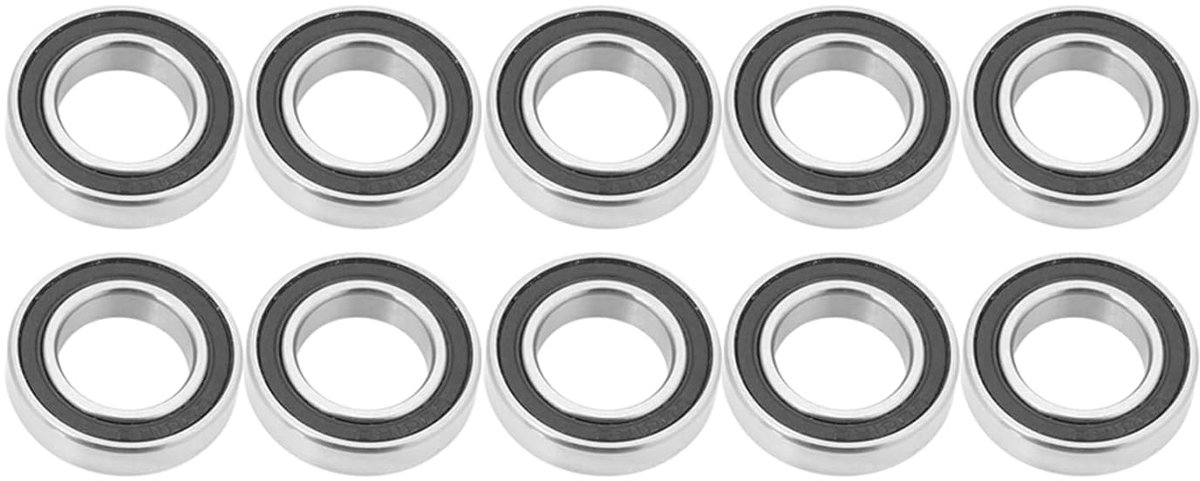 10 Stuks Kogellagers Met Diepe Groeven Verzegeld Door Rubber 6801-2RS 12 Mm X 21 Mm X 5 Mm (10 Stuks) Voor Industriële Toepassingen En Machines