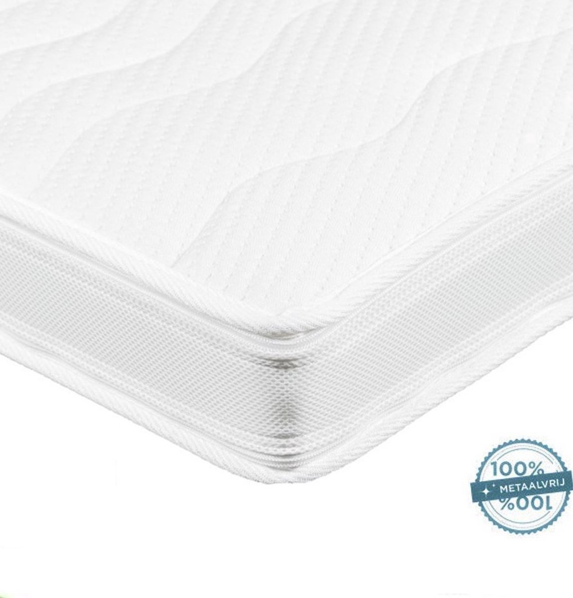 Topmatras 120x200 HR Koudschuim Bamboo - 11cm dik - Deluxe Topper Matras Afritsbaar en Wasbaar - Topper Matras Topdek - Climate Motion Control