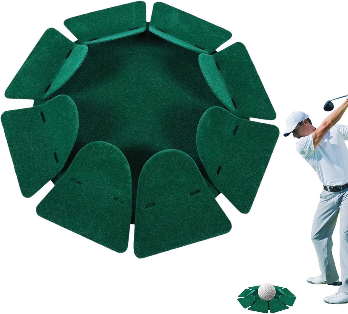 Putting Cup Oefening Alle Richtingen, Trainingshulpmiddel Puttergatplaat Trainingshulpmiddel Puttergatplaat Binnen Buiten Groen Oefen Puttinggatplaat