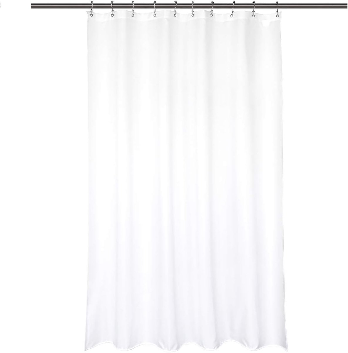 Design Waterdichte stof Stall Douchegordijn Liner 137 cm B x 72 inch H - Hotel Kwaliteit, Machine Wasbaar, Witte Doucheliner voor Bad Tub, 54 x 72