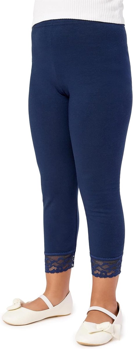 Style Meisjes 3/4 Legging van Katoen met Kant MS10-228