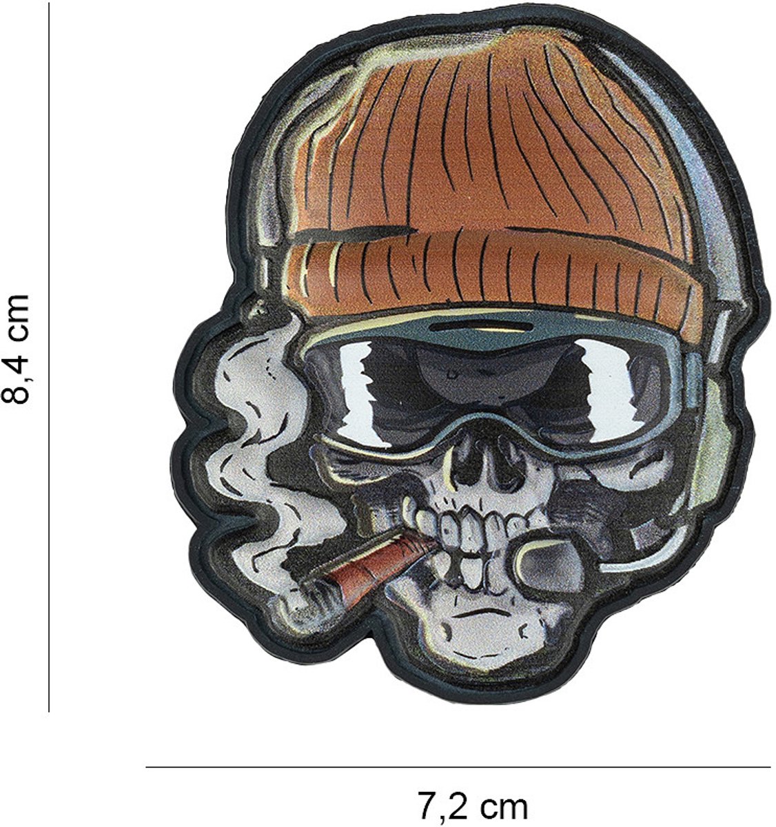 Embleem 3D UV Skull beanie warrior #8045