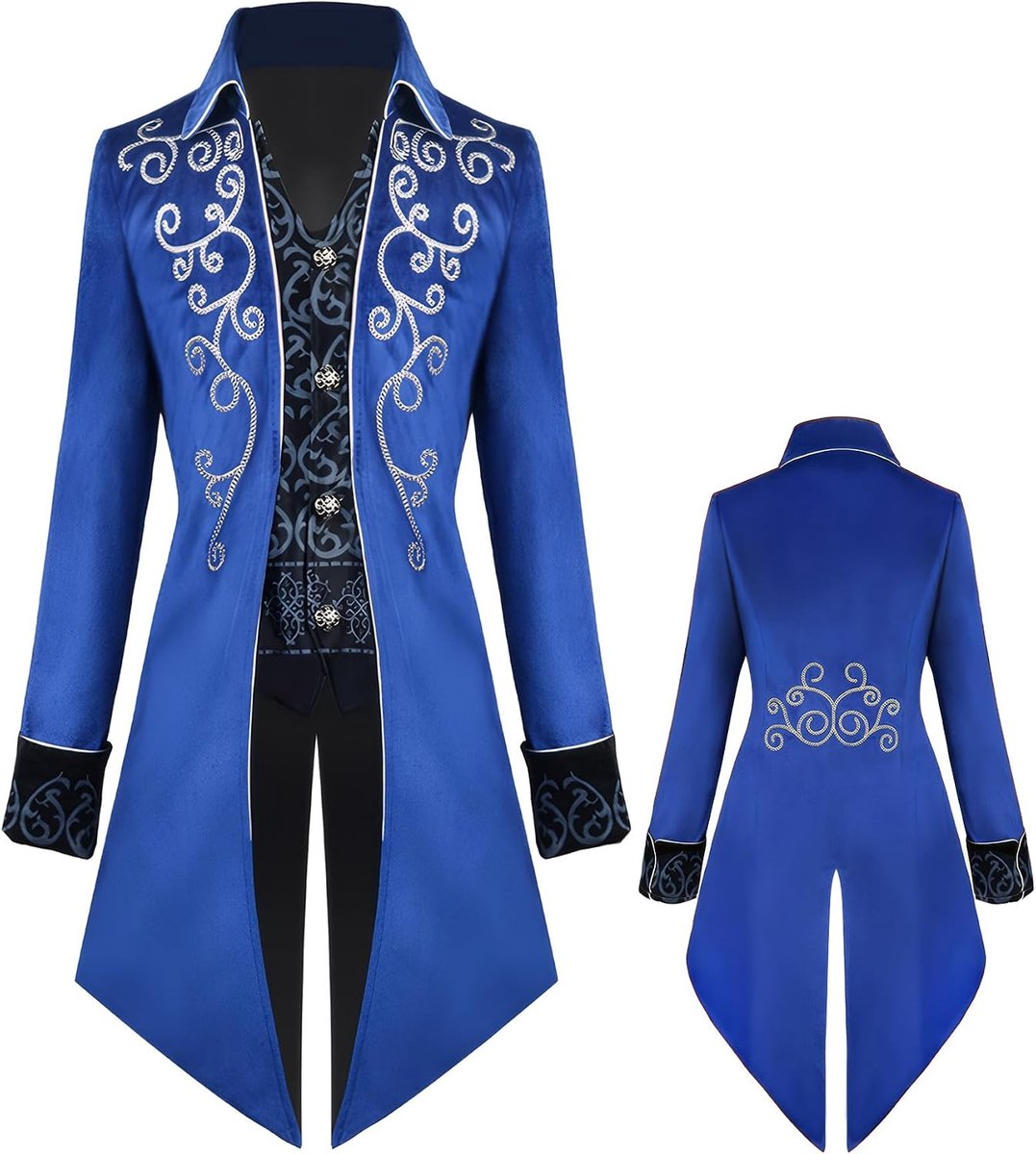 Steampunk, gothic, middeleeuwse kleding, vintage, Victoriaanse jas, renaissance, Halloween, cosplay kostuum