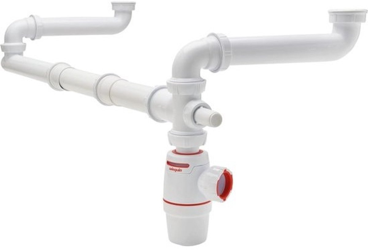 Witte Afvoerset voor Wastafel met Siphon