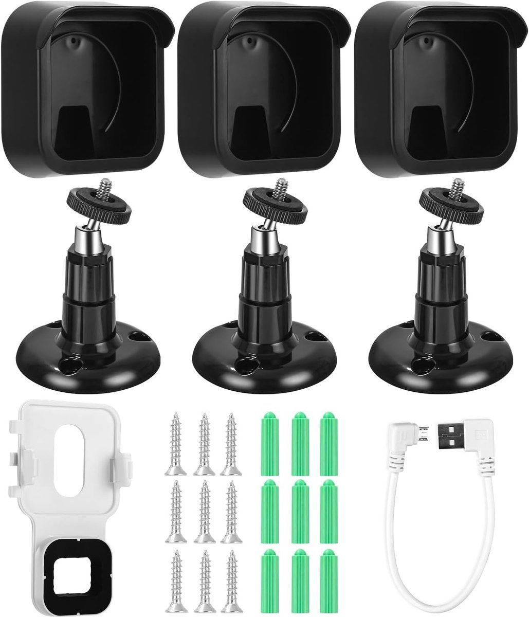 Outdoor camerahouders, 3 stuks, Blink houder, outdoor, met beschermhoes, knipperende camerahouder voor Blink-buitencamera en Blink-bewakingscamerasysteem