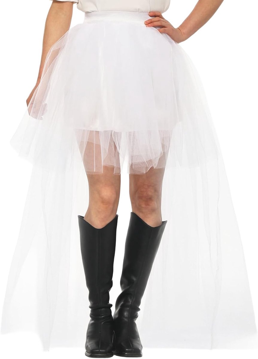 Laag tule rok voor dames, kleurrijke tutu, ballet, dansrok, gezwollen rok voor bruiloft, feest
