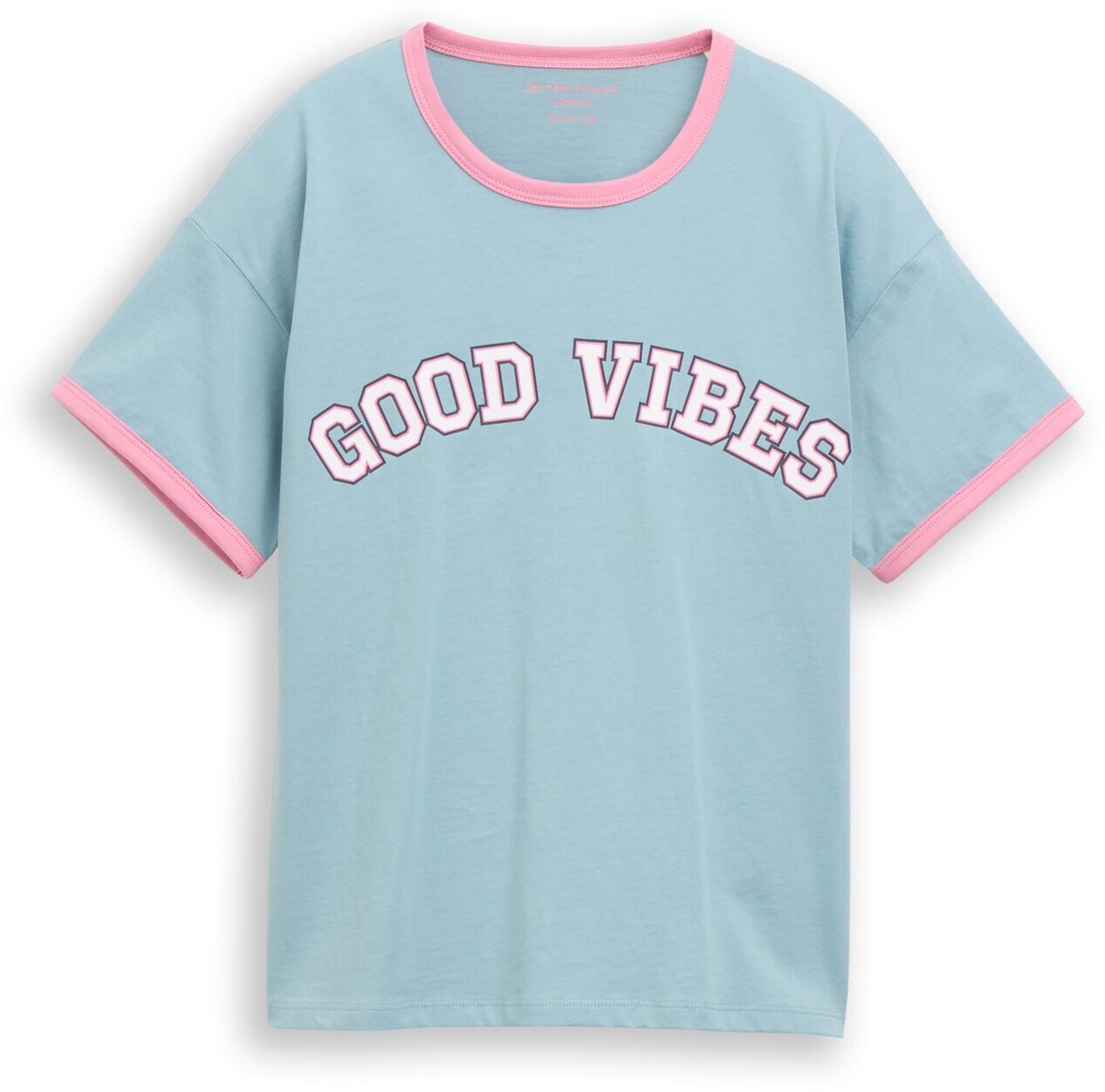 Tom Tailor - Oversized T-shirt met print - Maat 164 - tourmaline