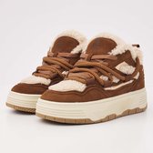 British Knights - Axis Dames sneakers laag - Maat 40 - Crepe - Gebroken Wit - Vrouwen schoenen - Suede
