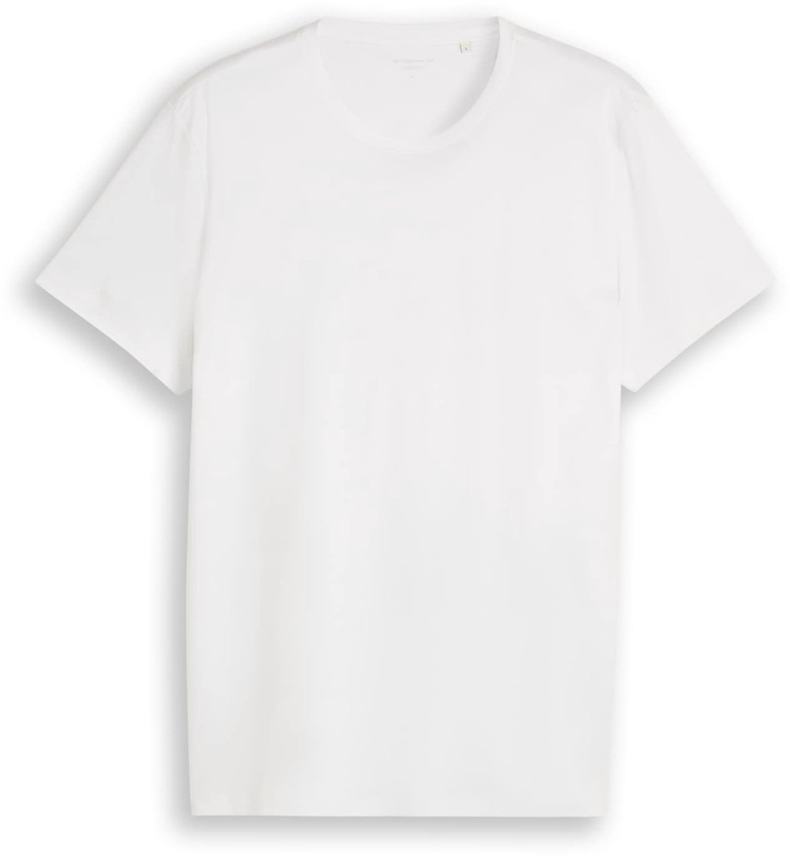 Tom Tailor - T-shirt in effen kleuren - Maat L - White