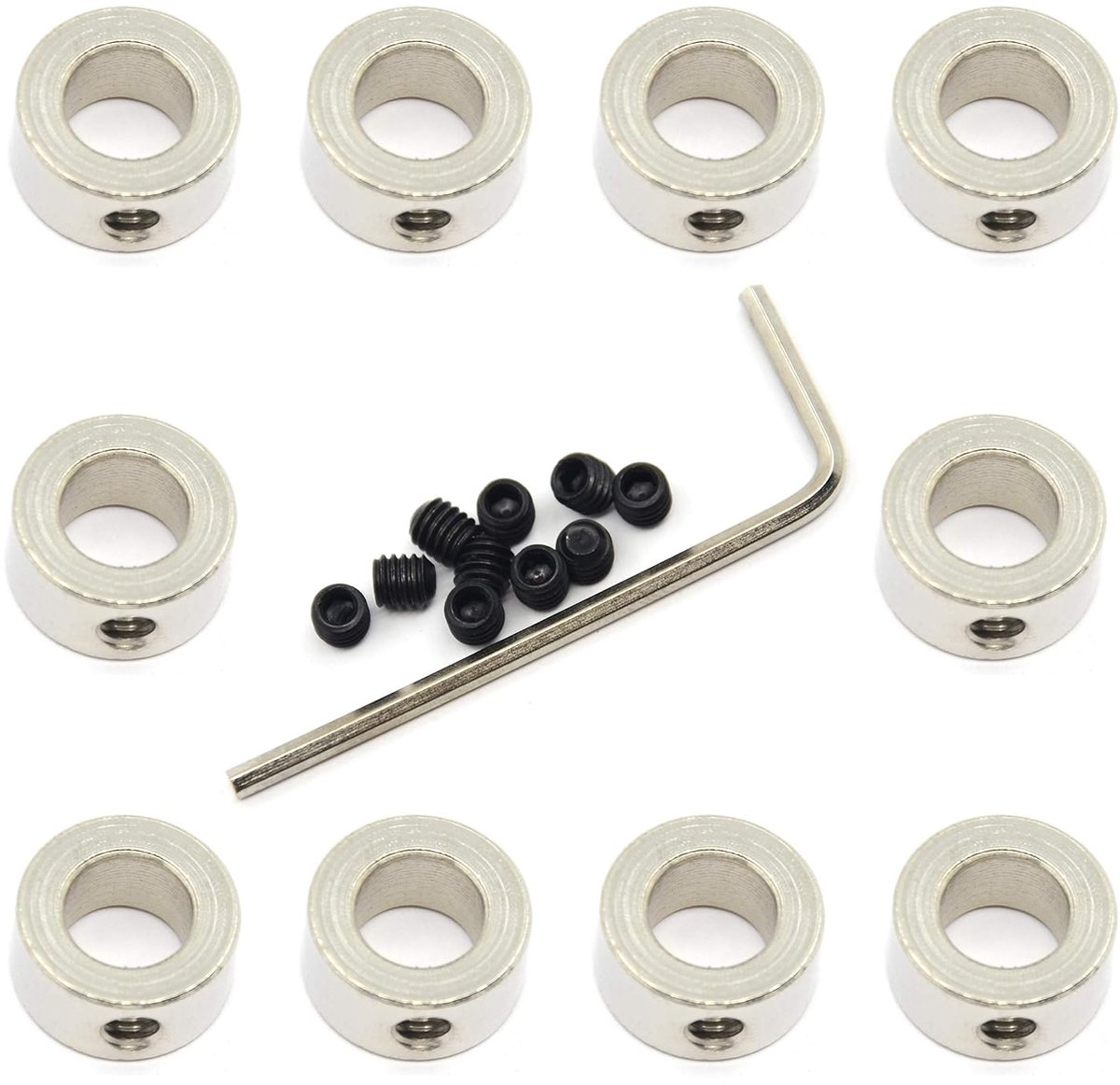 10 stks Lock Kraag 8mm As Lock Kraag T8 Loodschroef Lock Ring voor 3D Printer CNC Onderdelen