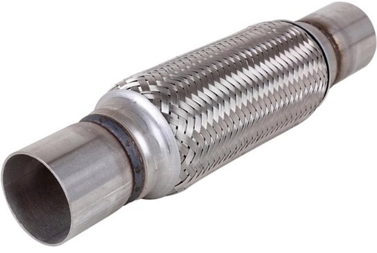 Universele flexibele uitlaatpijp 45mm×200mm - roestvrijstalen bellowsverbinding voor auto's