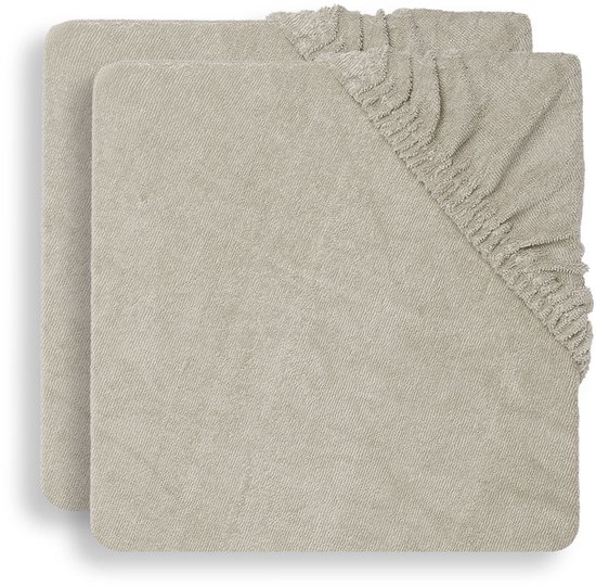 Jollein Baby Aankleedkussenhoes Badstof - 50x70cm - Nougat - 2 Stuks — afbeelding 2