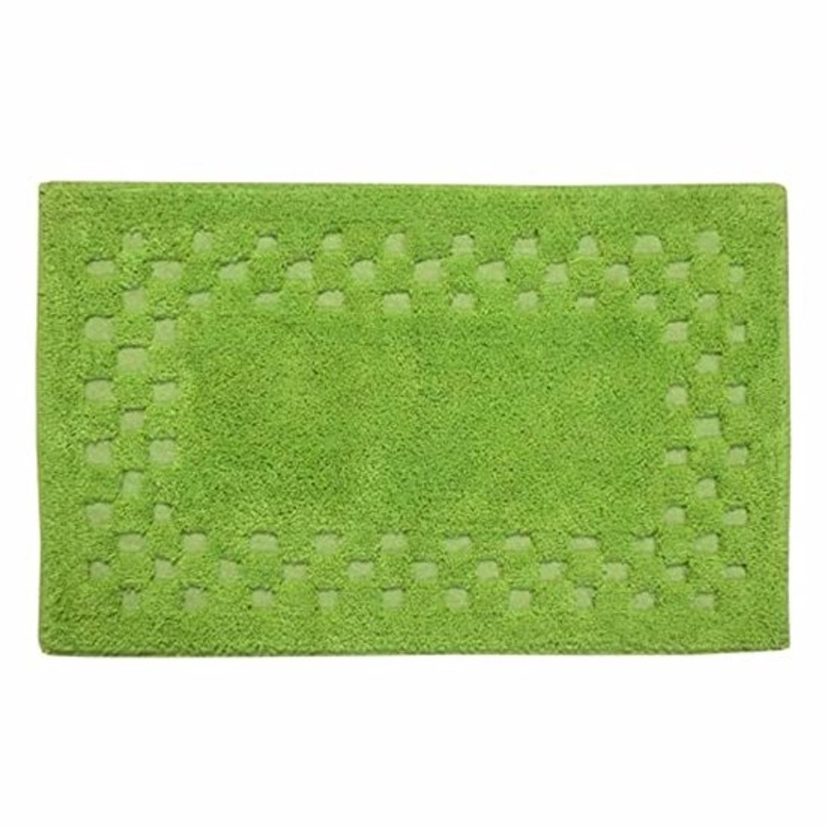 Antislip Badmat 45 x 75 cm - 100% Katoen - Absorberend en Onderhoudsvriendelijk in Lichtgroen