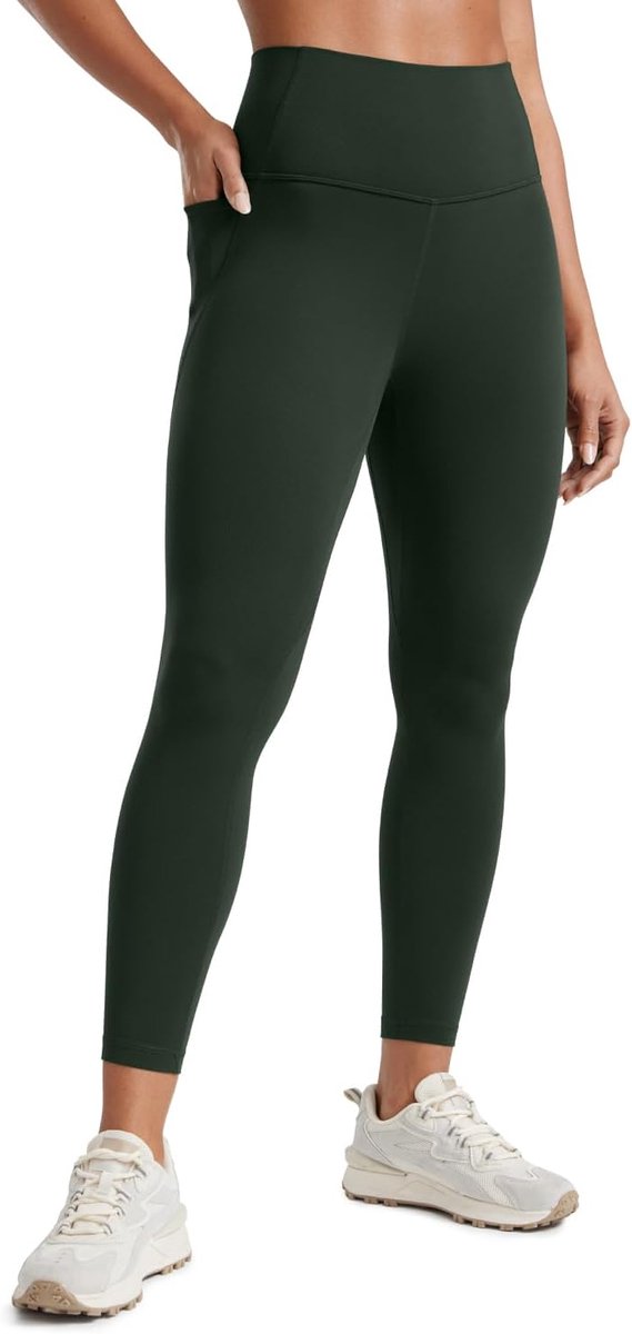 Leggings voor dames, 28 inch - Yogabroek met hoge taille en volledige lengte