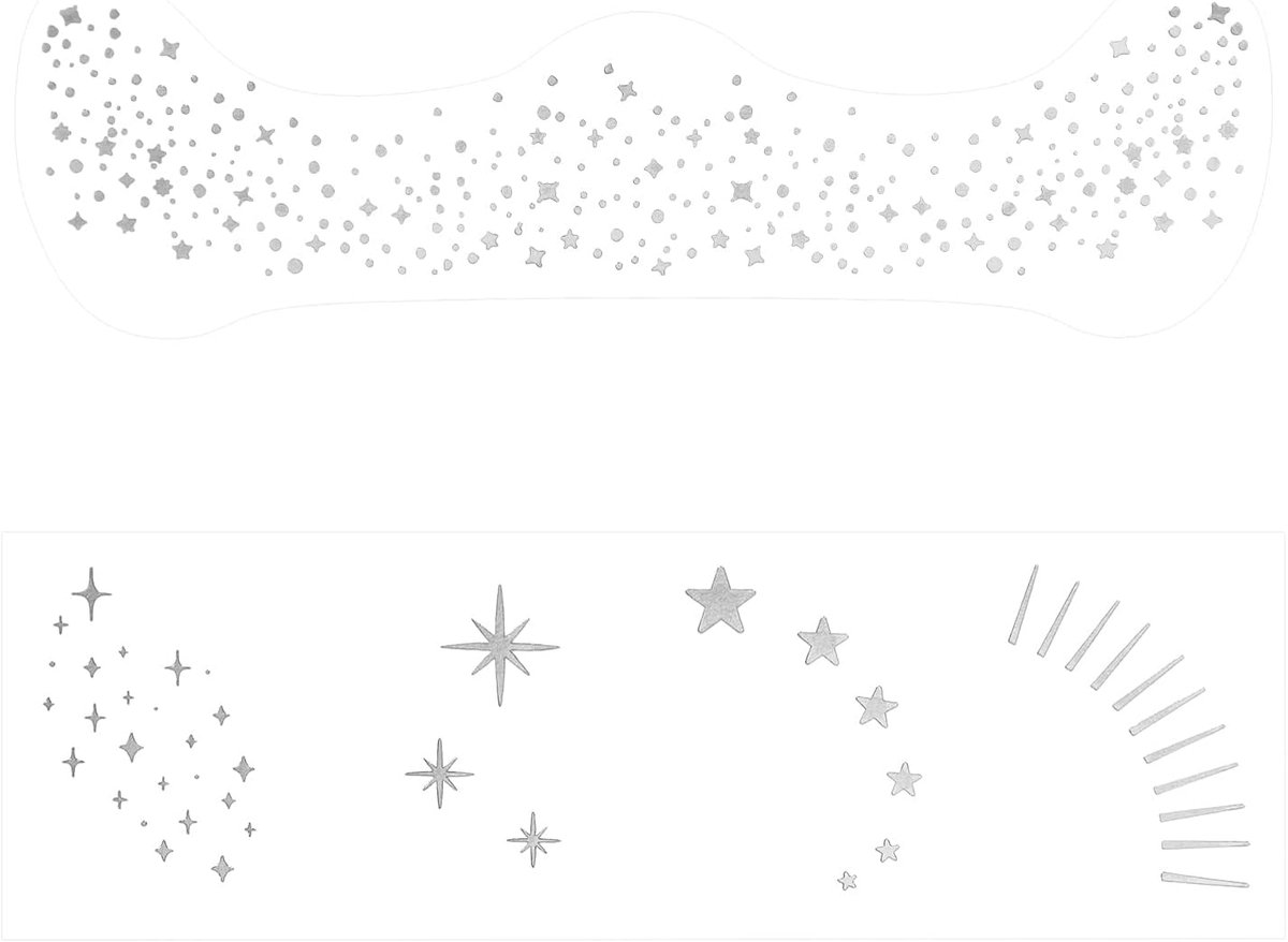 Lasuroa 20st Zilveren Glitter Sproeten Gezichtstatoeages, Waterdichte Fonkelende Nep Sproeten Make-Up Patches voor Vrouwen Glinsterende Spikkels Stickers voor Cosplay Carnaval Feest Feestelijk