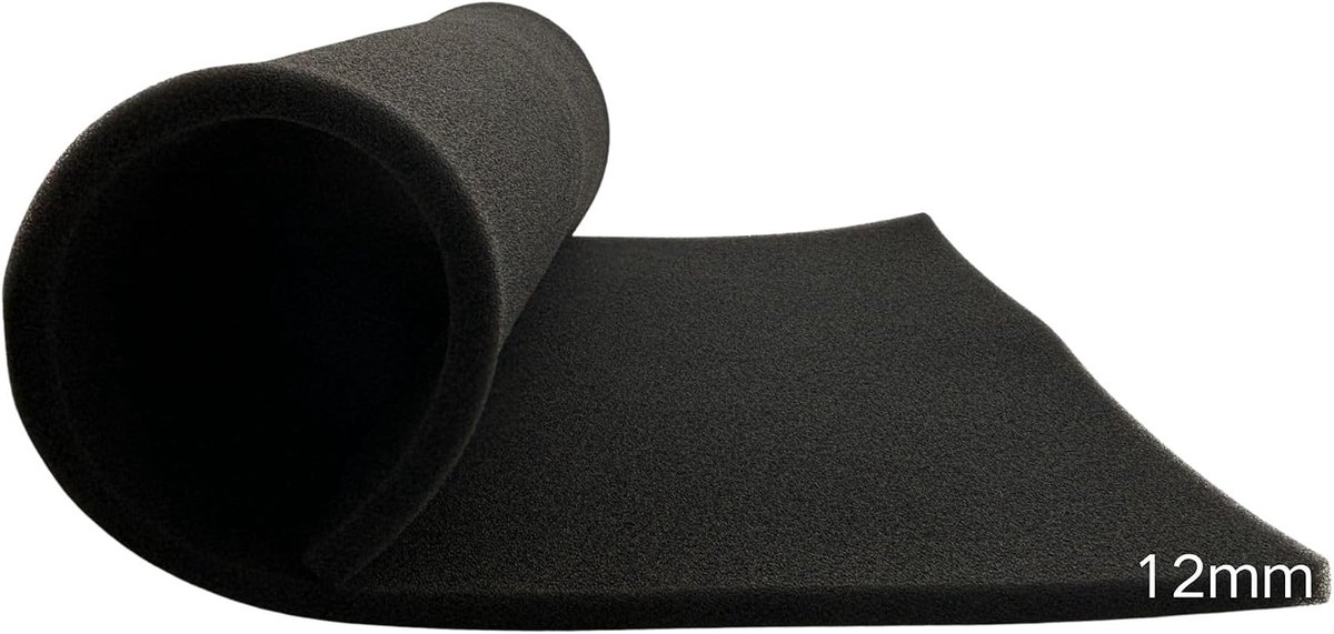 Luchtfilterschuim luchtfilterinzetstuk 50 PPI 38 x 58 cm dikte 12 mm geschikt voor scooters motorfietsen quads grasmaaier airbox-filtratie luchtreiniger ontluchting