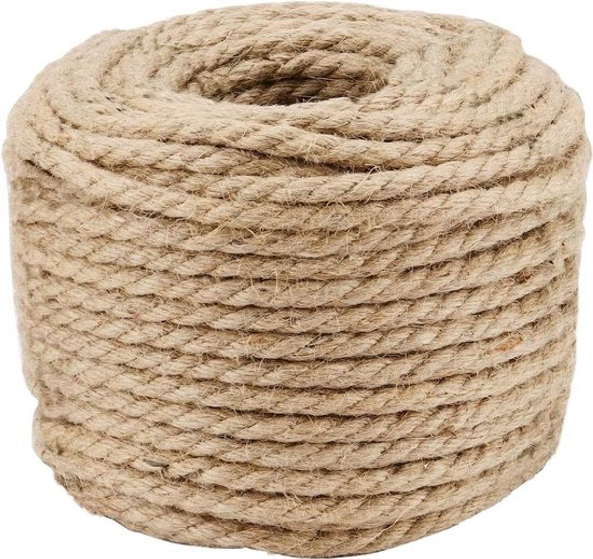 8mm Jute Touw, 50m Natuurlijke Manila Touw, Sterk Jute Touw voor Tuinieren, Kamperen en Versieren