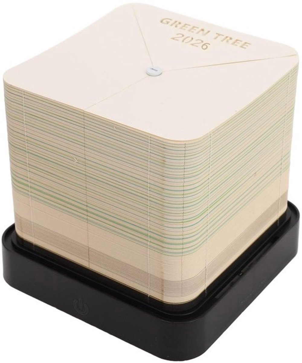 Dailygoods- Kladblok 3D Effect - Weekkalender 2026 - Aardekalender - Handgescheurd Papier - Uniek Artistiek Ontwerp - Duurzaam Materiaal - Notitieblok