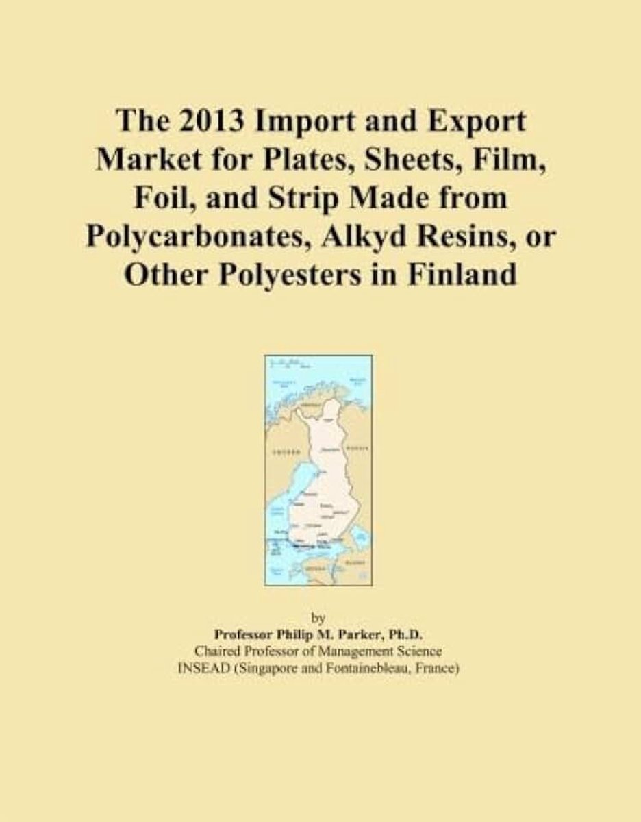 2013 Import and Export Market for Plates, Sheets, Film, Foil, and Strip Made from Polycarbonates, Alkyd Resins, or Other Polyesters in Finland