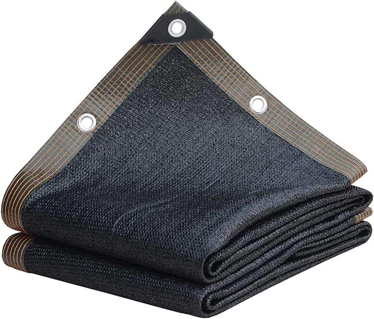 90% zonnebrandcrème schaduw doek, tuin auto fabriek cover anti-ultraviolet mesh (Kleur: zwart, maat: 8x8m)
