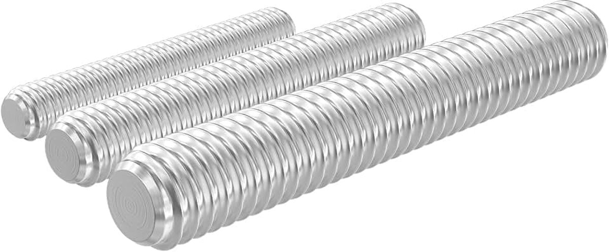 6 stuks draadstangen M4 × 200 mm 304 roestvrij staal A2 V2A volledige schroefdraad DIN 976