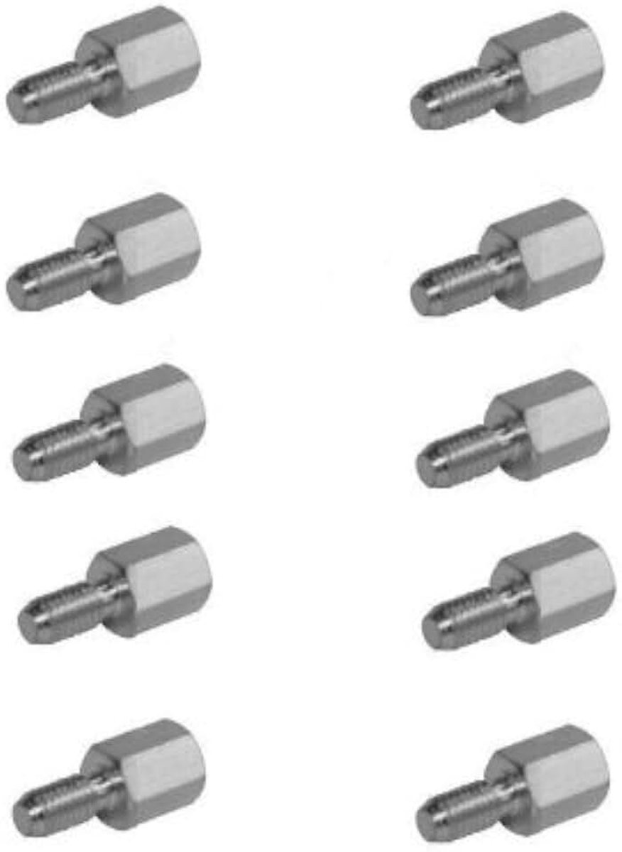 Afstandhouders M3x5 I/A, 10 stuks.