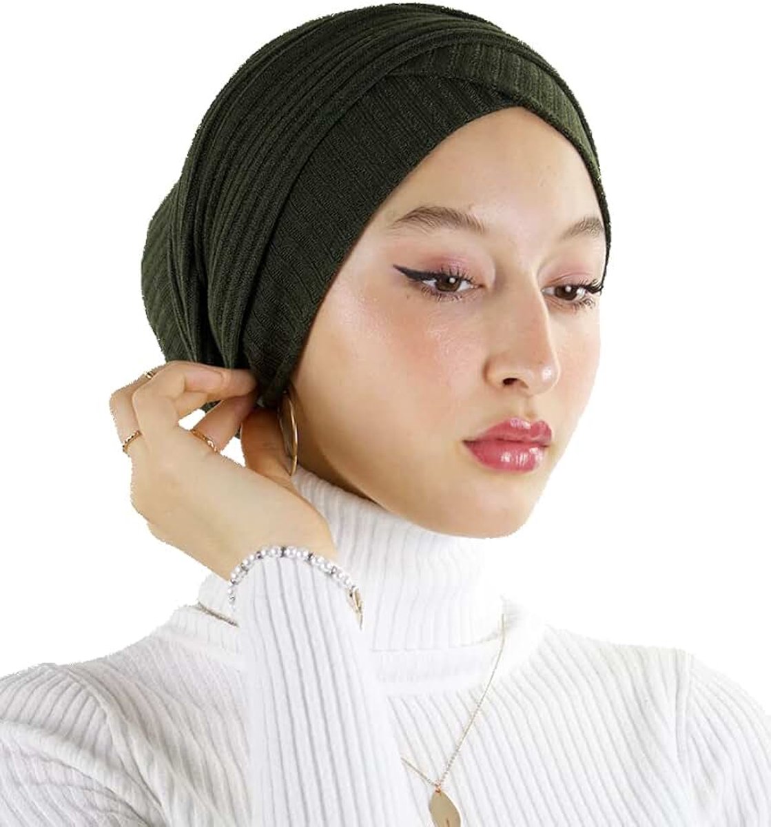 Hijab Hijab tulband van 100% katoen, genaaid, voor moslimvrouwen