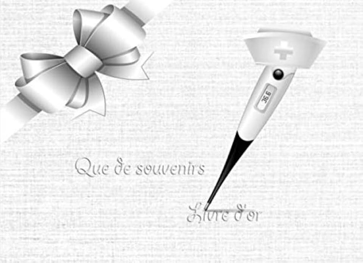 Que de souvenir , livre d'or: infirmères , personnels soignants | départ en retraite|100 pages | 8,25x 6 inches