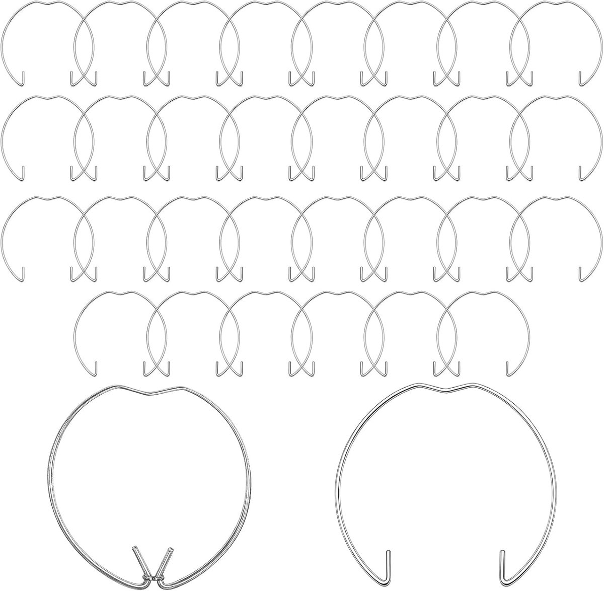 Houder voor MR16 GU10 plafondlamp, 30 stuks, perzikvormige bevestigingsklem voor verlichtingsarmaturen
