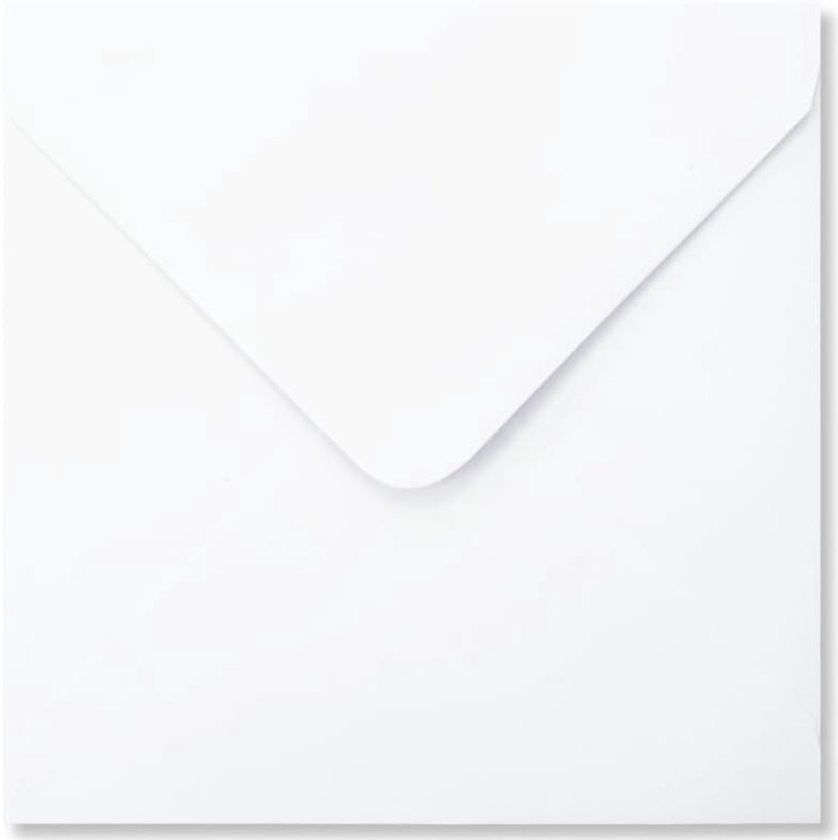 & Crafts Vierkante Enveloppen - 13x13cm - 110 g/sm (25, Wit)
