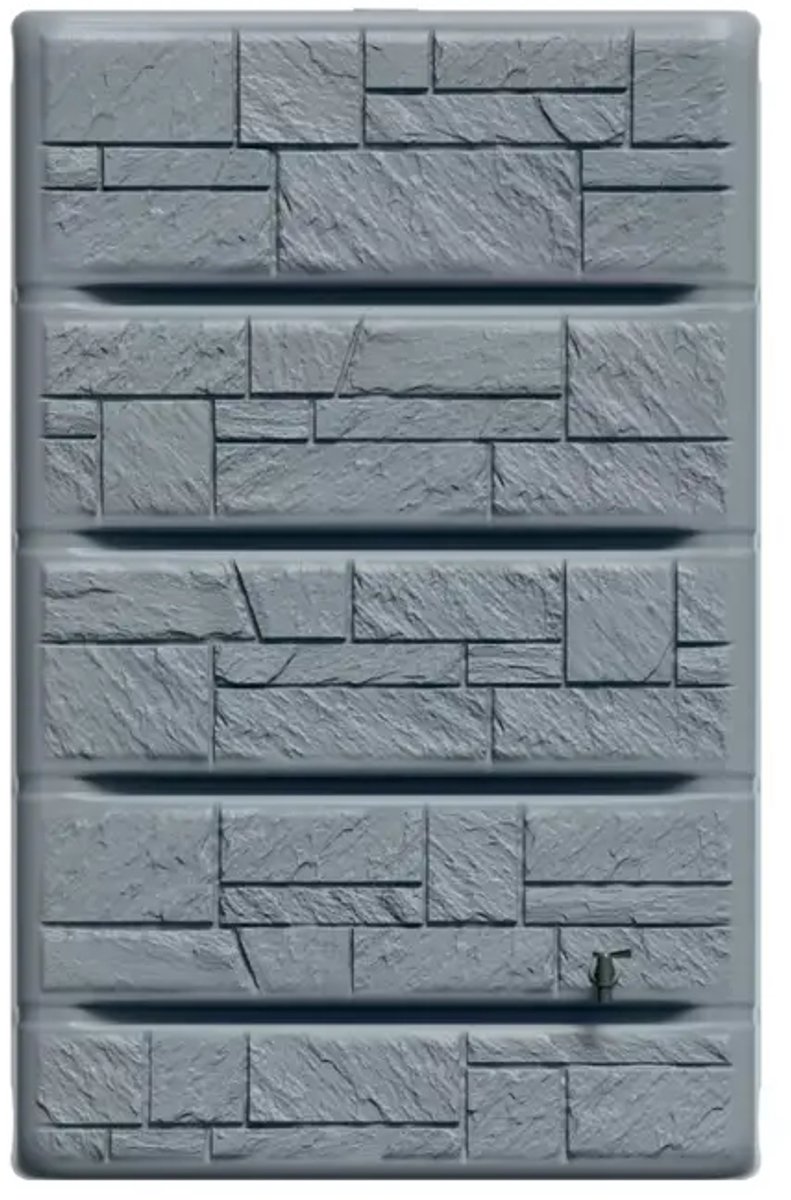 Regenton Gubo Wall Stone 400 liter grijs