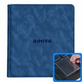 Bimivo Toploader Binder - Geschikt voor 252 kaarten - 9 Pocket Toploader Map - Premium - Blauw