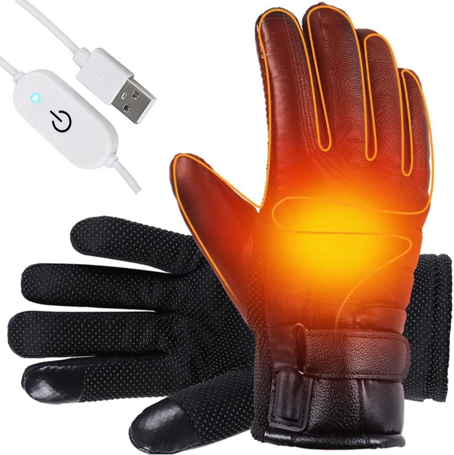 Verwarmde handschoenen– Thermische handschoenen winter- Touchscreen-functionaliteit- USB aansluiting en waterdicht ontwerp- Ideaal voor skiën fietsen en vissen- Handschoenen heren- Handschoenen dames Zwart