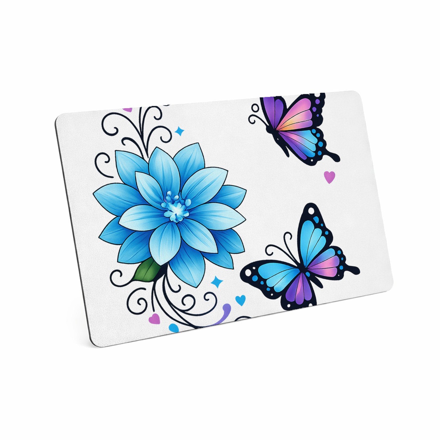 Mr Cadeautjes MDF magnetische fotolijst 28 x 19 - design Een warme, verticale quote-compositie met zachte botanische | cadeau Wit